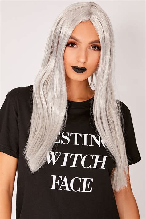 Smoke gray witch wig